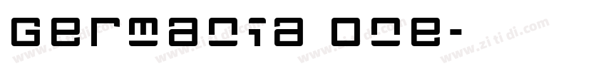 Germania One字体转换